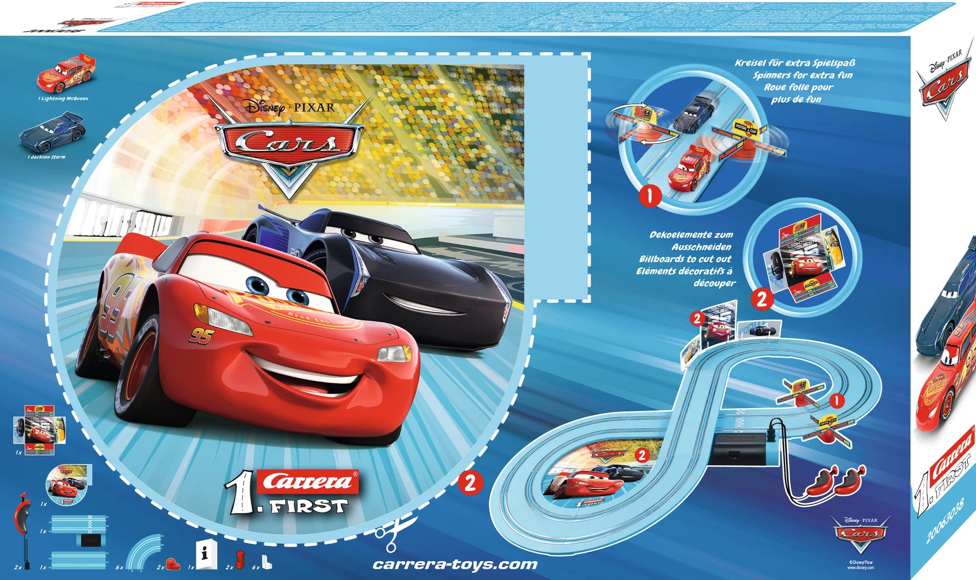 carrera-first-disney-pixar-cars-power-duell-slotcar-bahn-2-4-m image 2