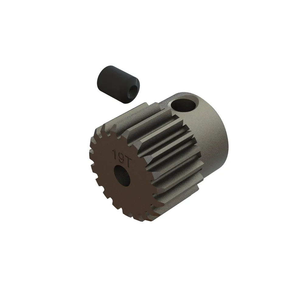 arrma-pinion-gear-19t-0-5-mod-cnc-2-3mm-ara311205-motorritzel image 1