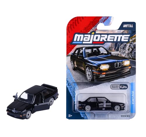 majorette-bmw-m3-e30-modellauto-metall-7-5-cm-schwarz-mit-freilauf image 2