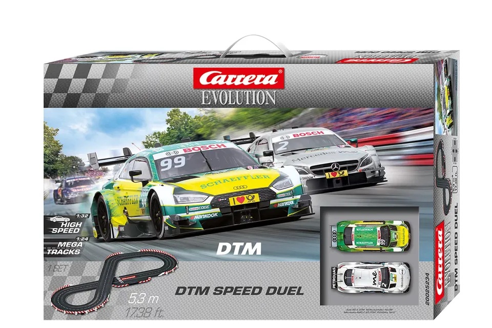 carrera-rc-dtm-speed-duel-slotcar-rennbahn-set-mercedes-amg-c-63-dtm-vs-audi-rs- image 1