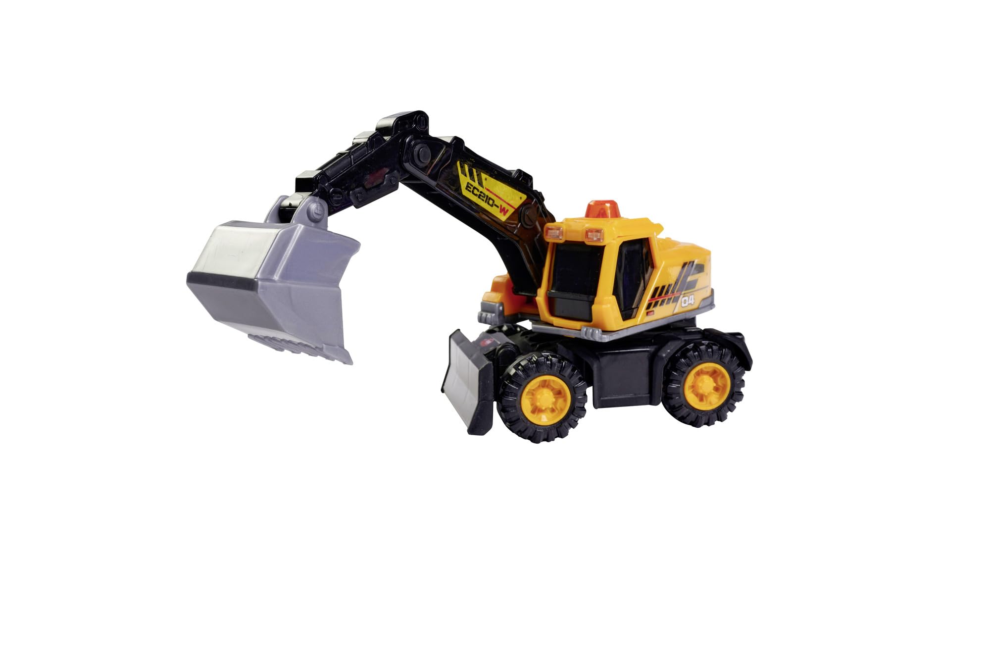 dickie-toys-bagger-schaufelbagger-baustellenfahrzeug-16-cm-gelb image 2