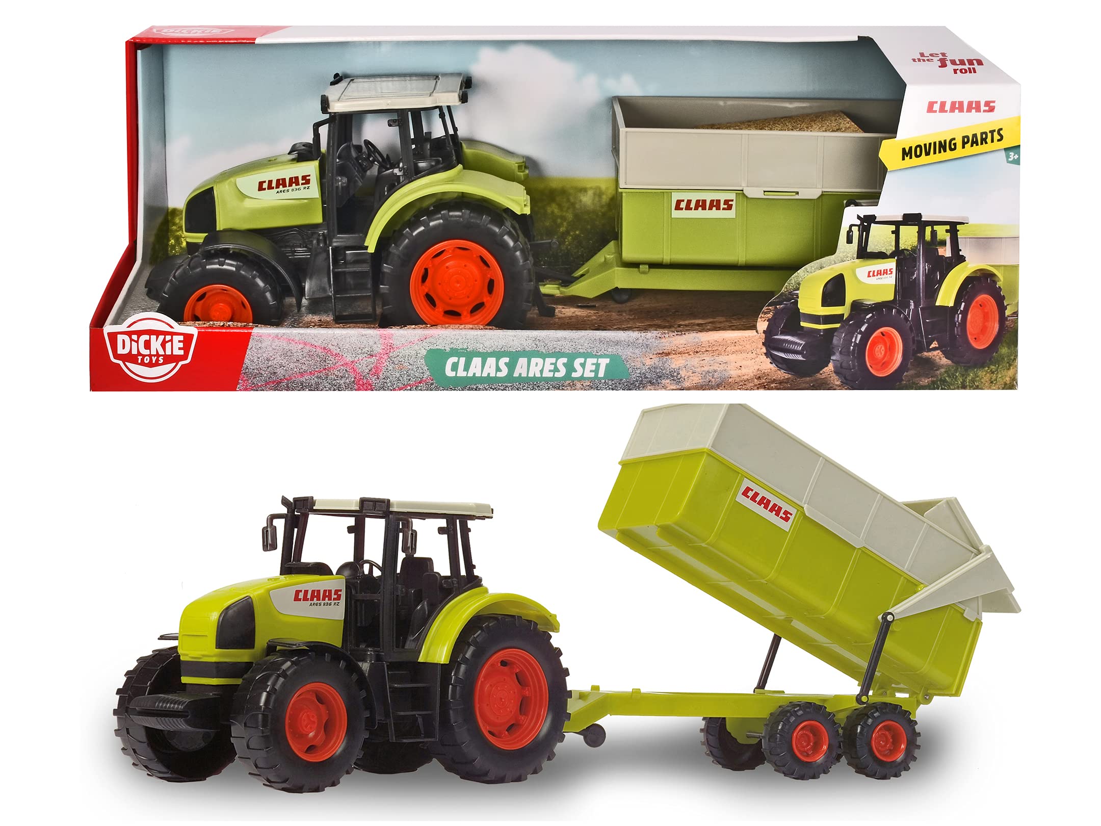dickie-toys-claas-ares-traktor-set-mit-anh-nger-57-cm image 6