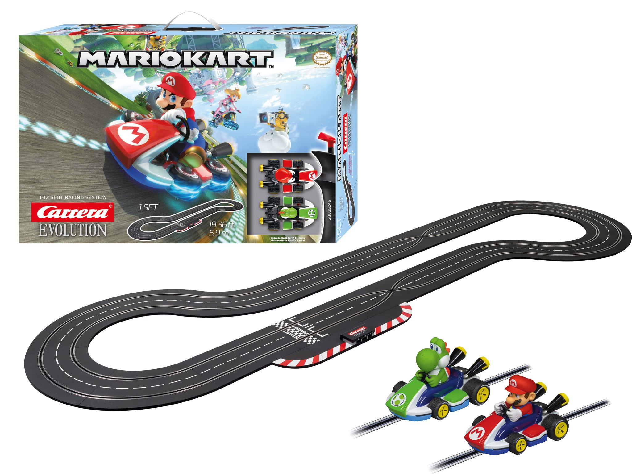 carrera-rc-mario-kart-carrera-evolution-rennbahn-set-1-32 image 2