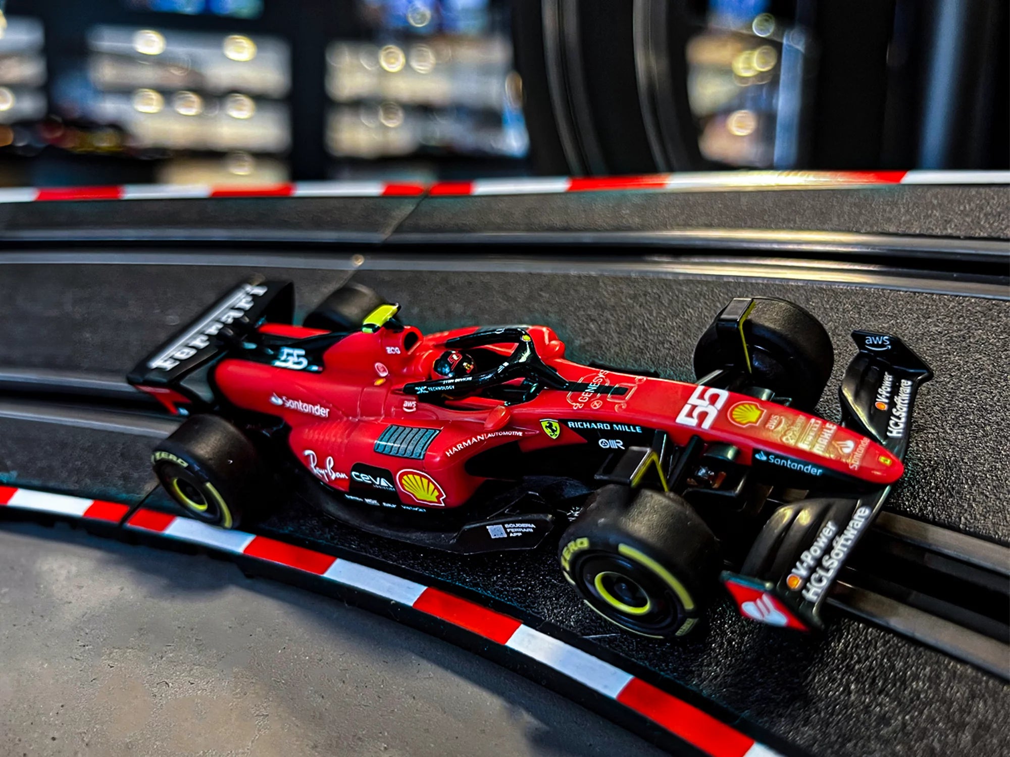 carrera-rc-go-ferrari-sf-23-c-sainz-no-55-slotcar image 2