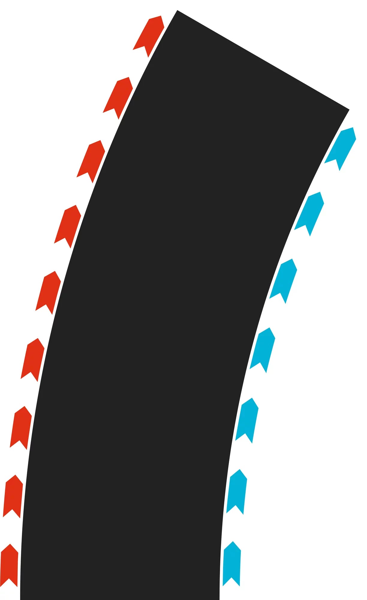 carrera-kurven-radius-2-30-2x-links-2x-rechts-bahnausbau-hybrid-digital image 2