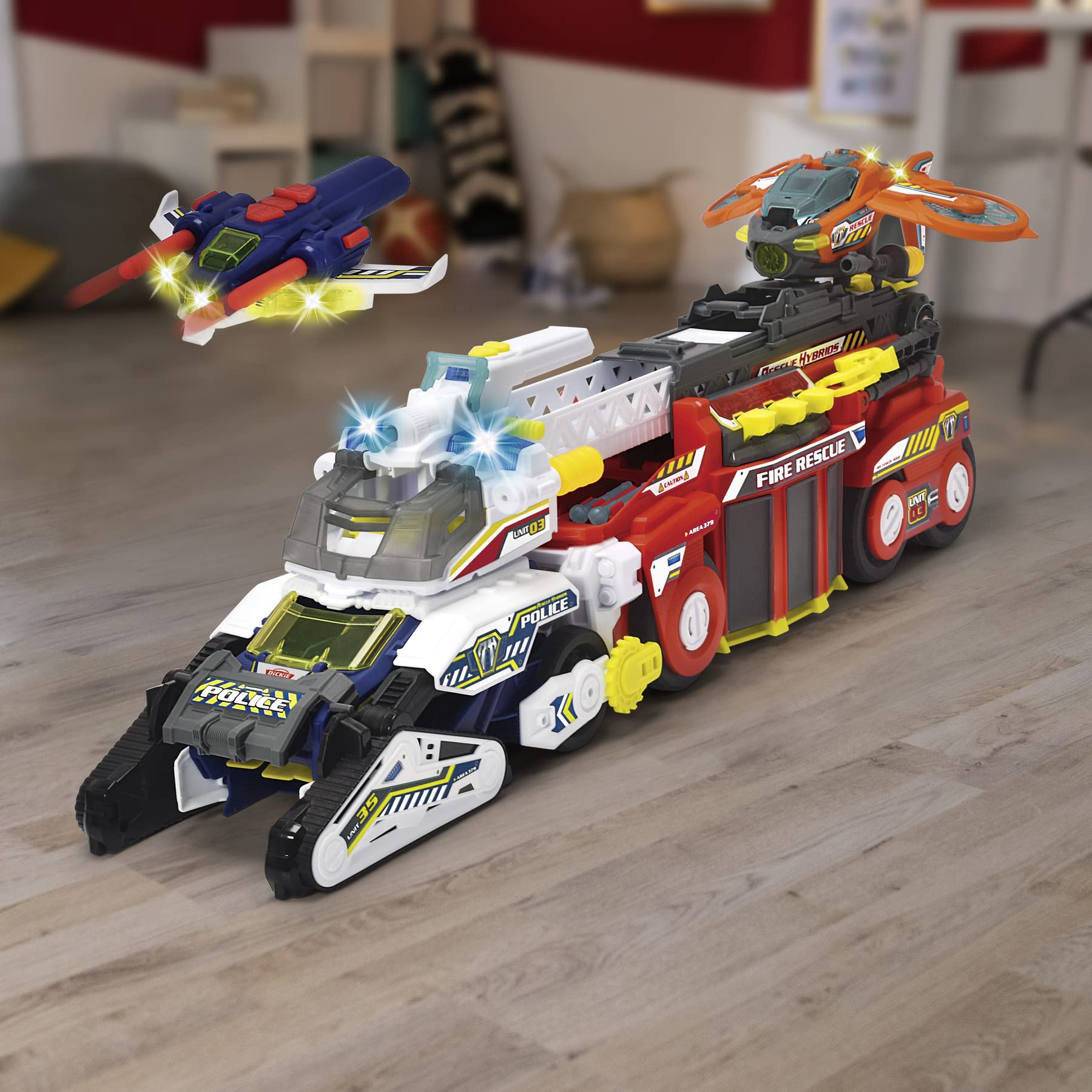 dickie-toys-rescue-hybrids-police-bot-35-cm-transform-polizeiauto image 6