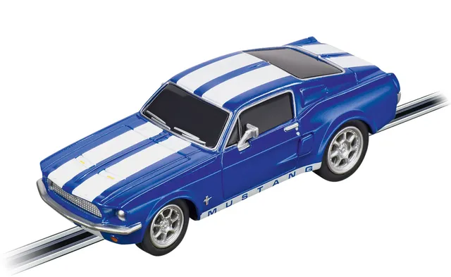 carrera-rc-ford-mustang-67-racing-blue-go-slotcar-1-43 image 1