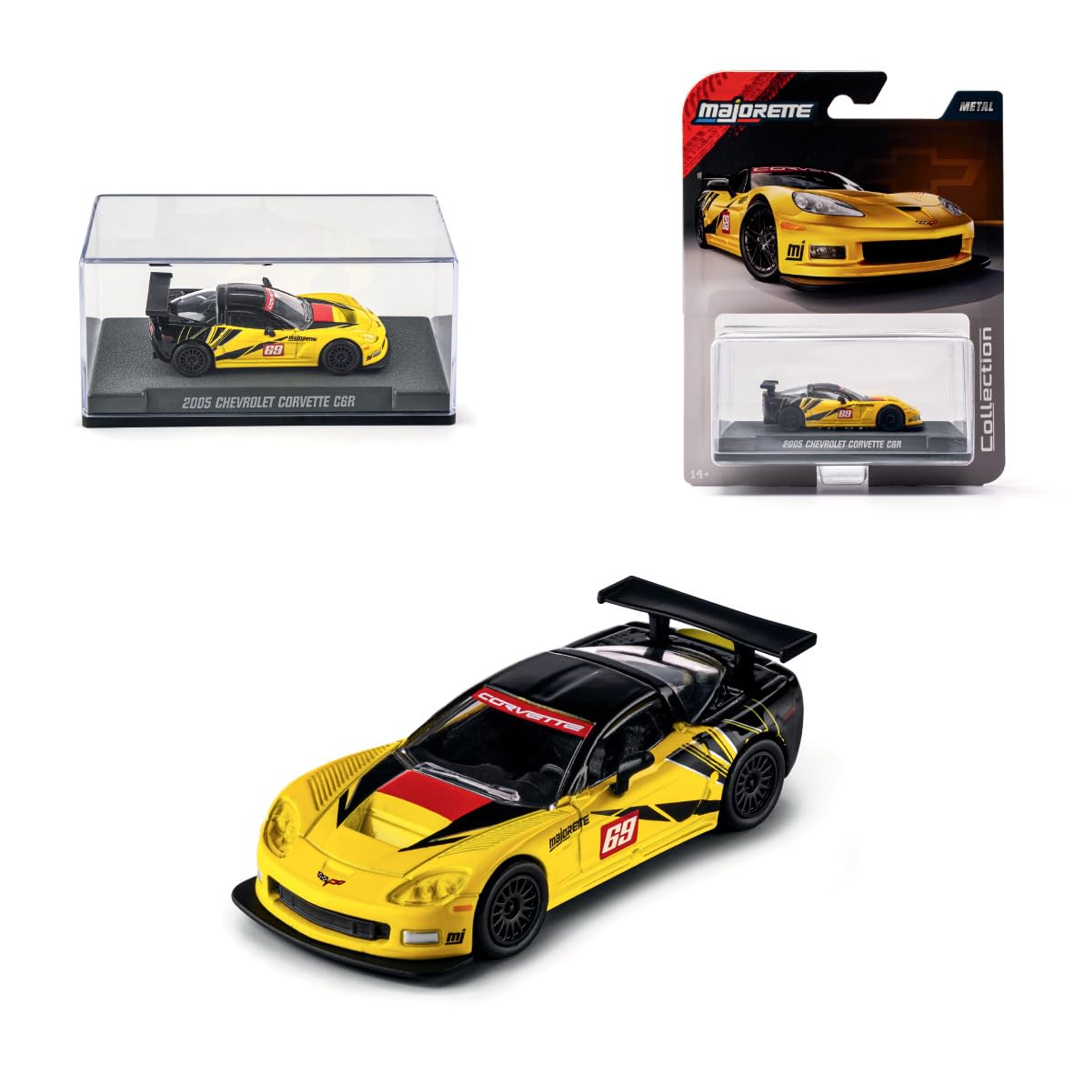 majorette-collection-2005-chevrolet-corvette-c6-r-1-64-mit-showcase image 1