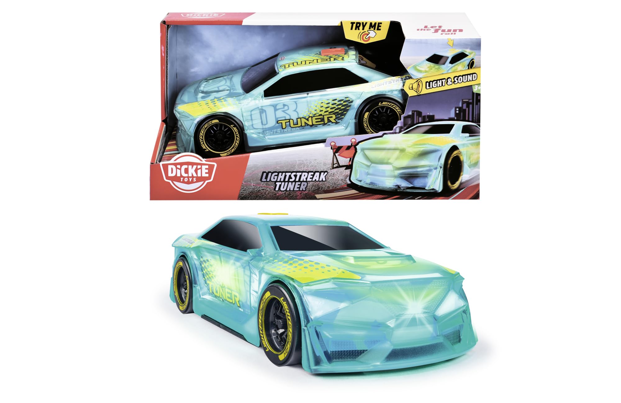 dickie-toys-lightstreak-tuner-friction-rennauto-20-cm image 5