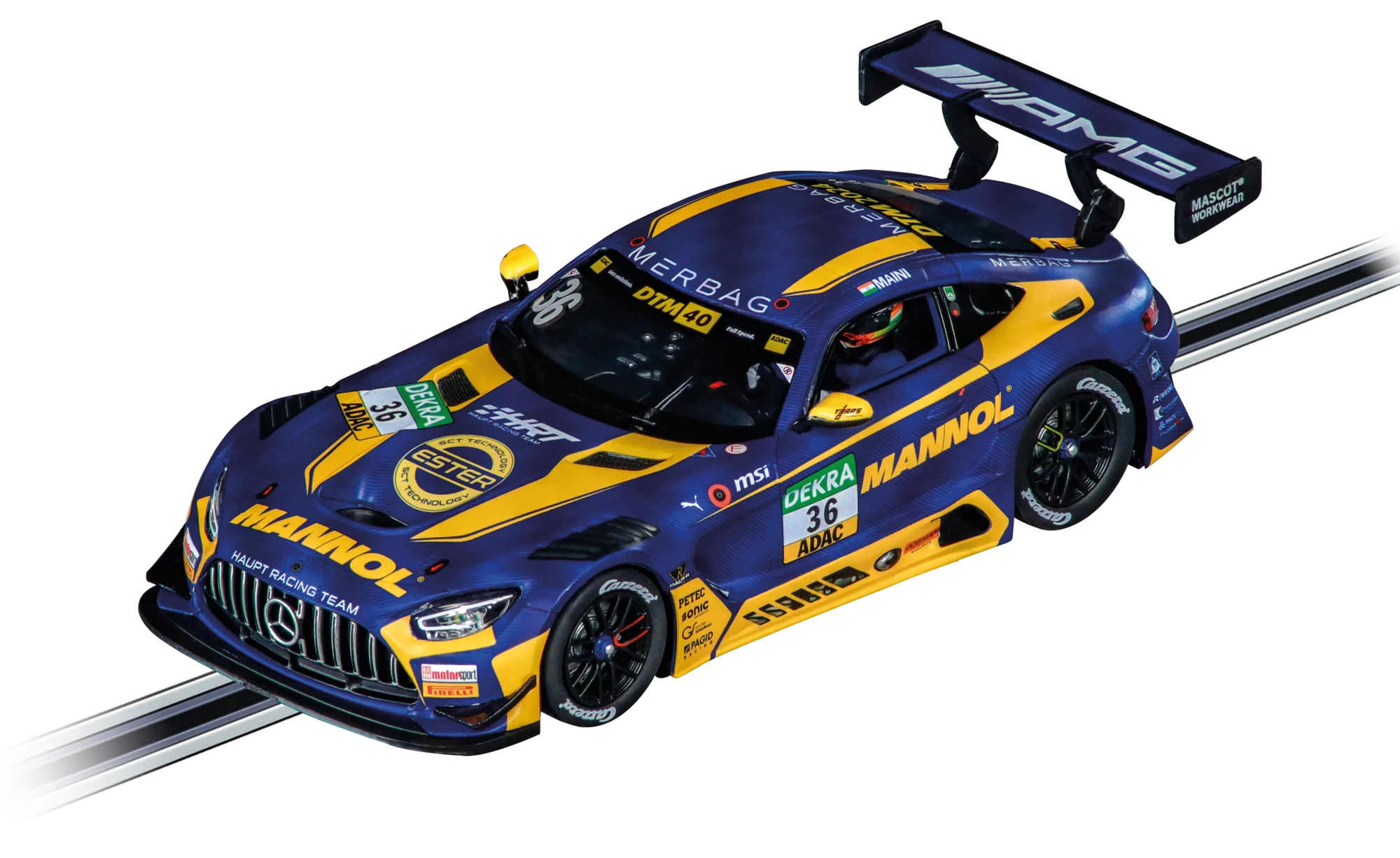 carrera-rc-mercedes-amg-gt3-evo-hrt-no-36-dtm-2024-slotcar-1-32 image 1