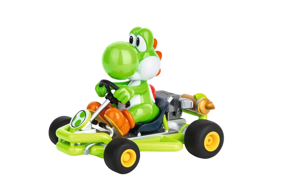 carrera-rc-mario-kart-pipe-kart-yoshi-2-4-ghz-rc-auto-1-18 image 1
