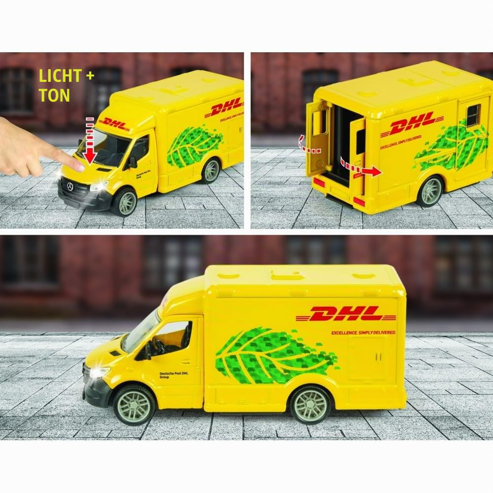 majorette-grand-series-mercedes-benz-sprinter-dhl-transporter-15-cm-mit-licht-so image 3