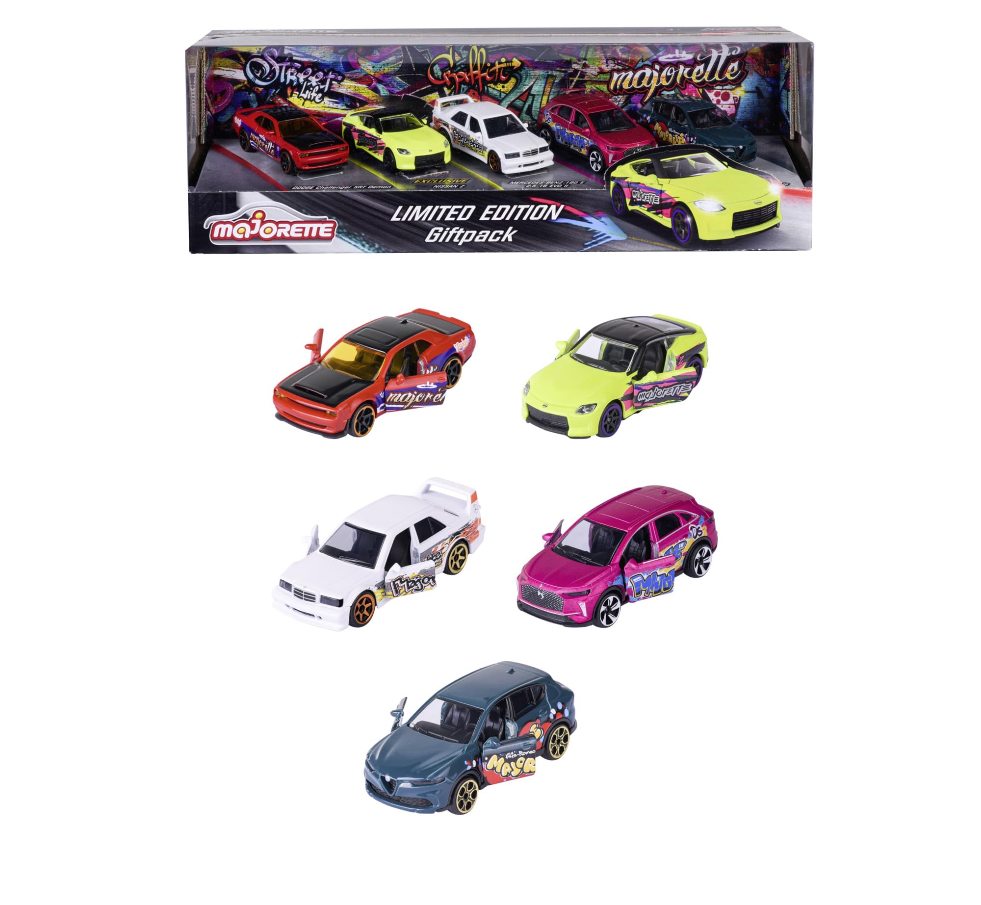 majorette-limited-edition-11-graffiti-auto-set-5x-7-5-cm image 1