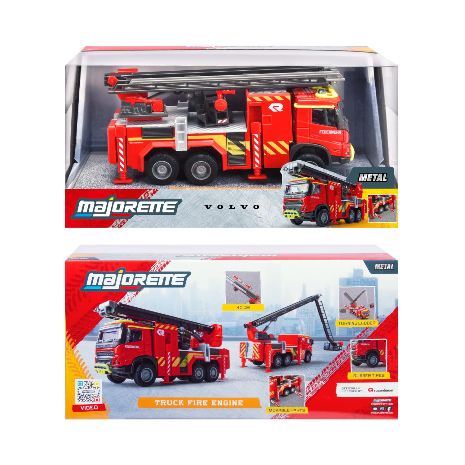 majorette-volvo-fmx-truck-feuerwehr-19-cm-mit-drehleiter image 7