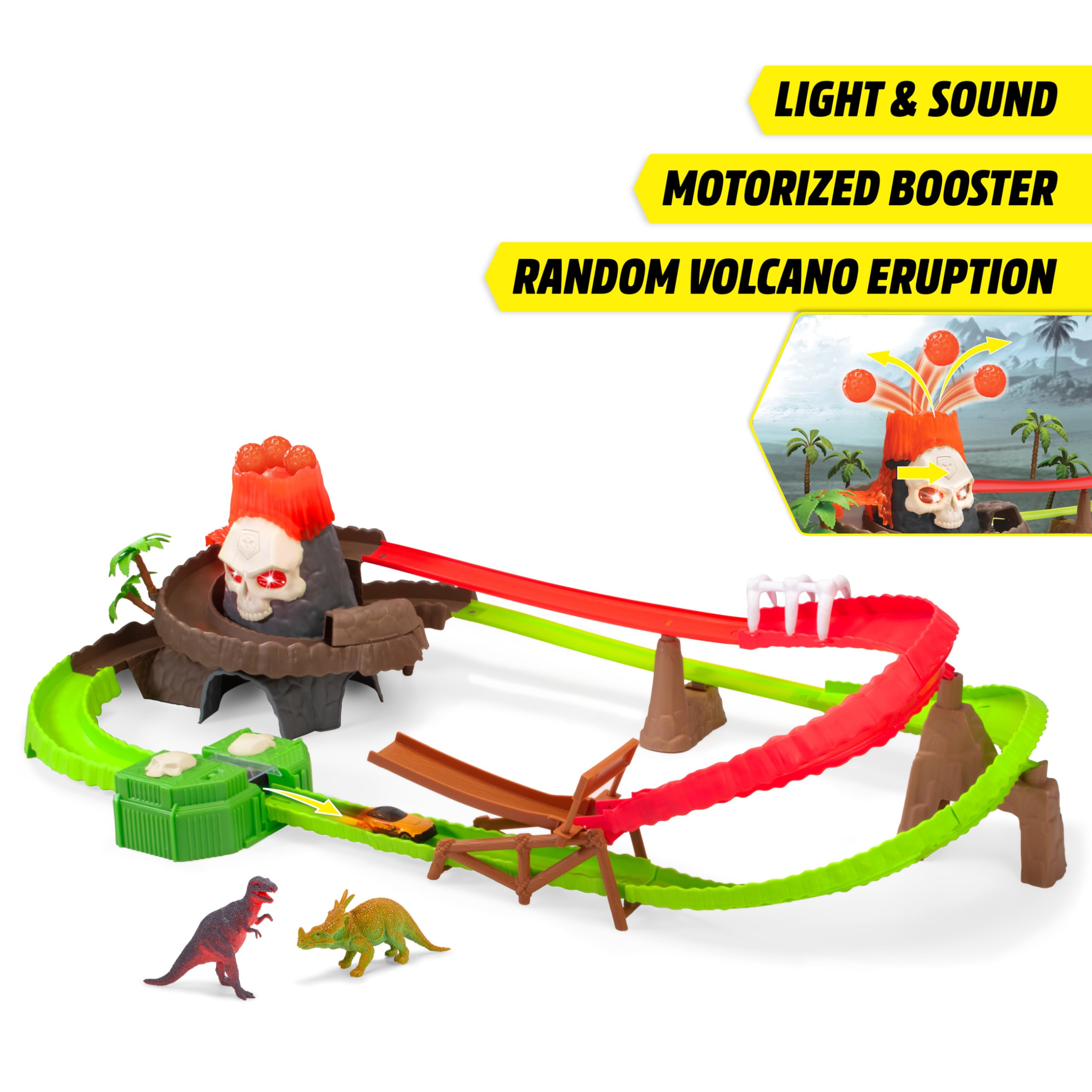 dickie-toys-skull-volcano-track-set-100-cm-autorennbahn-mit-vulkan-ausbruch image 2