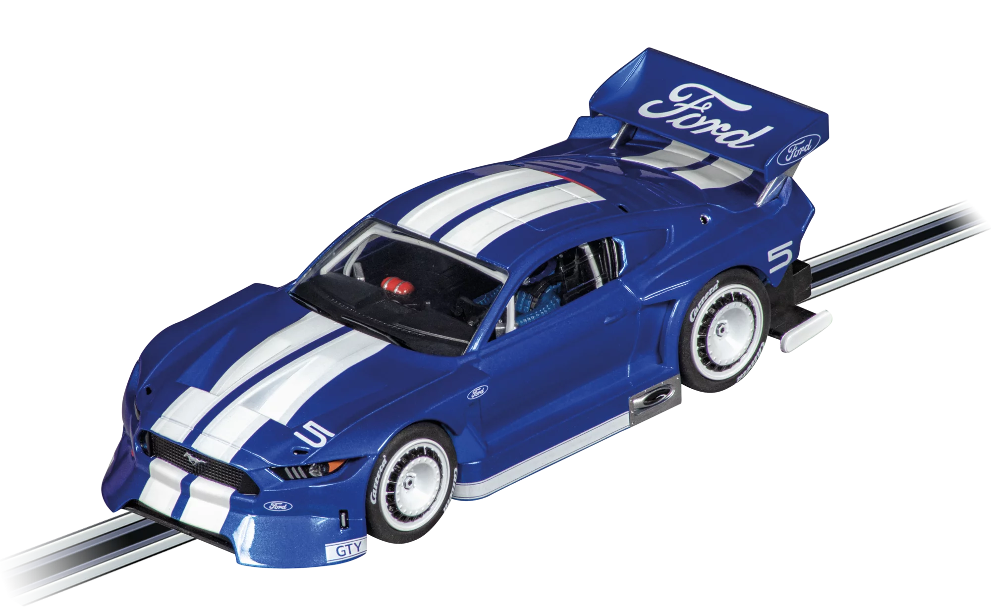 carrera-evolution-ford-mustang-gty-no-5-slotcar-1-32-mit-licht image 1