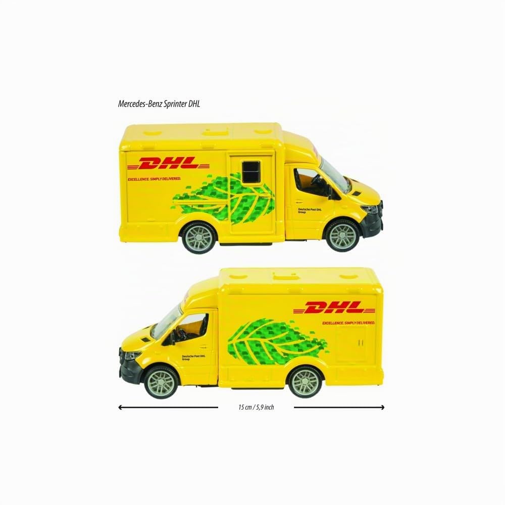 majorette-grand-series-mercedes-benz-sprinter-dhl-transporter-15-cm-mit-licht-so image 5