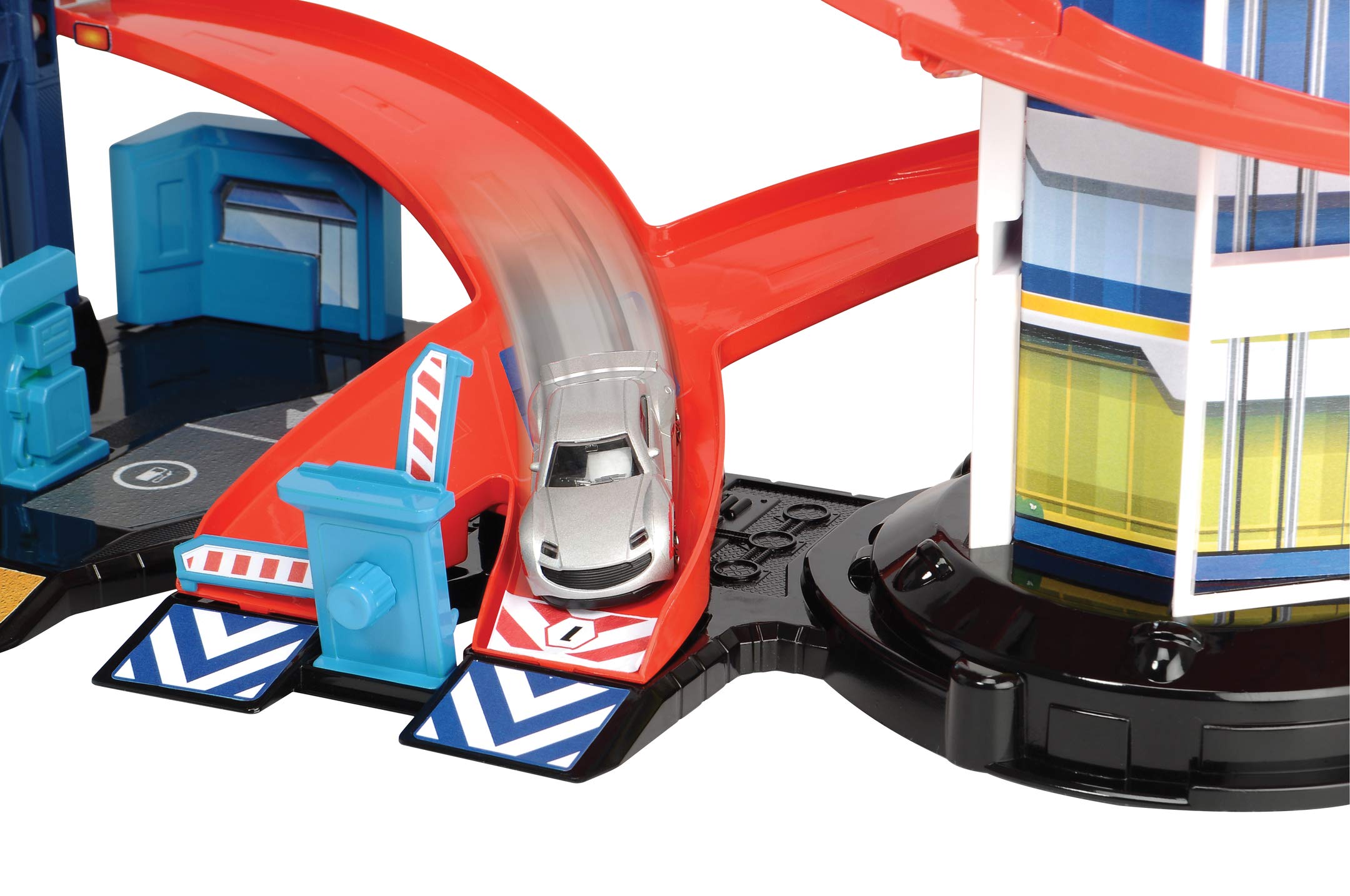 dickie-toys-parking-garage-parkhaus-4-etagen-mit-4-autos-helikopter-licht-sound image 4