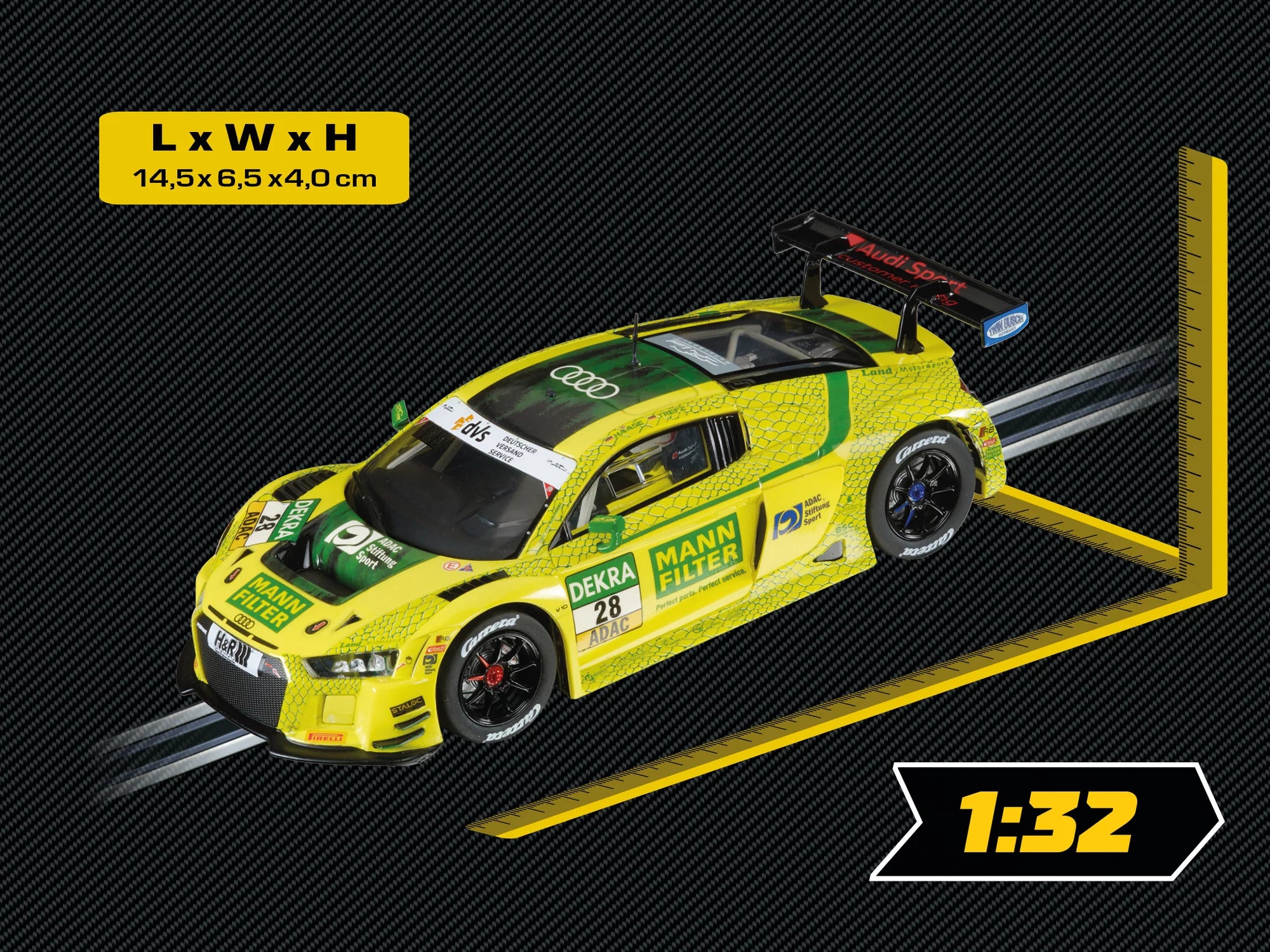 carrera-digital-132-audi-r8-lms-gt3-mann-filter-land-motorsport-no-28 image 7