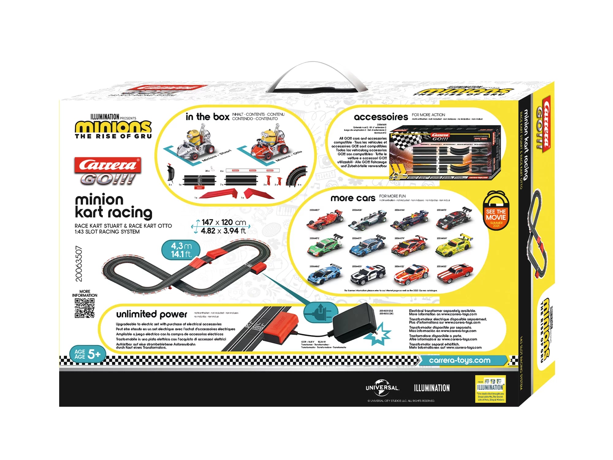 carrera-go-minion-kart-racing-4-3m-bahn-batteriebetrieben-ab-5-jahren image 2
