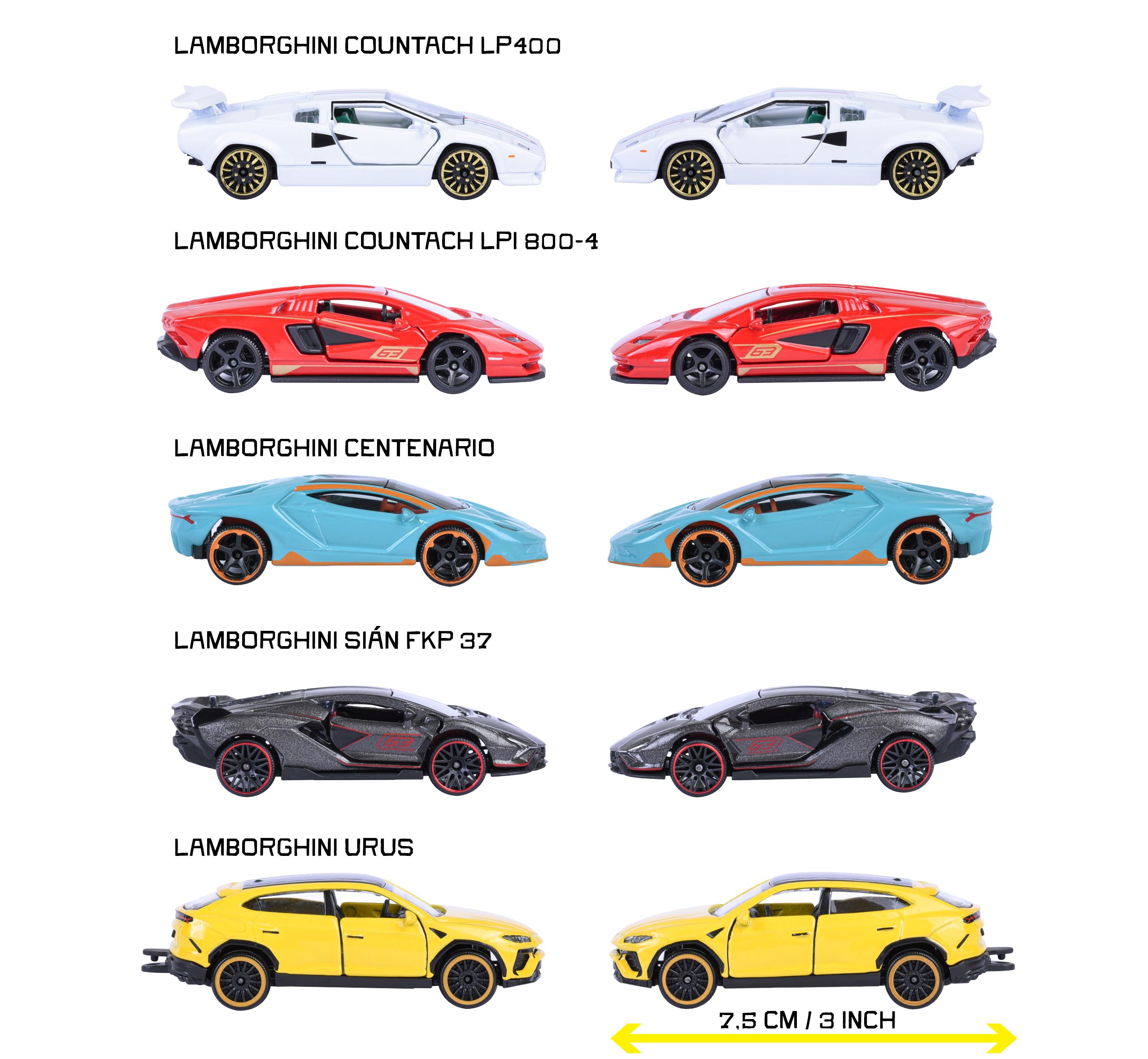 majorette-lamborghini-auto-set-5-metallautos-7-5-cm-mit-freilauf image 3