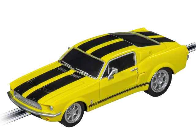 carrera-go-ford-mustang-67-racing-yellow-slotcar image 1