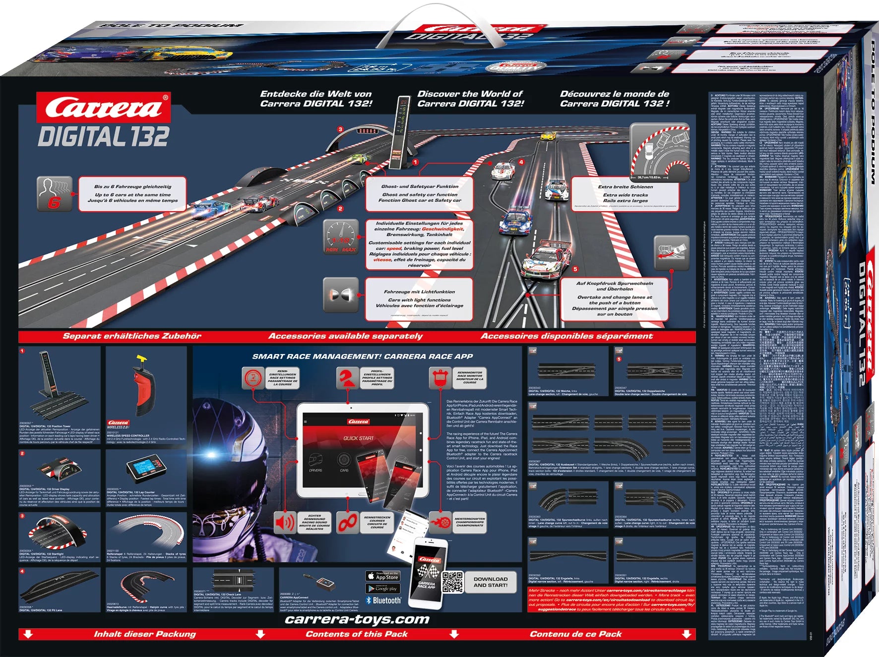 carrera-digital-132-pole-to-podium-rennbahn-set-7-6m-ferrari-296-gt3-mercedes-am image 2