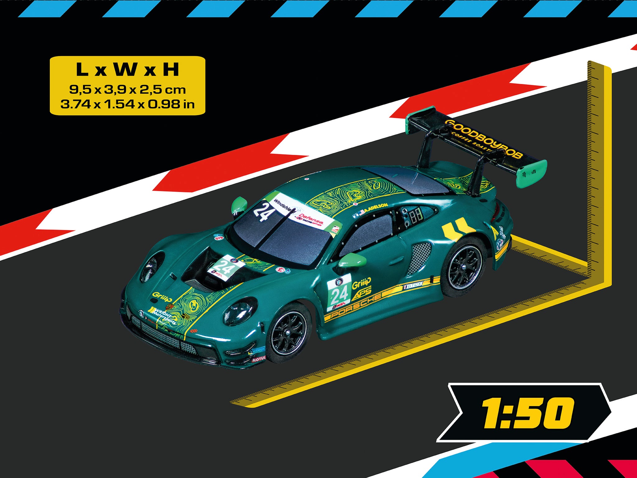 carrera-rc-porsche-911-gt3-r-wright-motorsports-no-24-carrera-hybrid-slotcar image 2