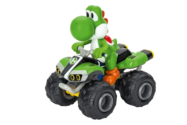 carrera-rc-2-4ghz-nintendo-mario-kart-yoshi-quad-off-road-rc-kart image 1