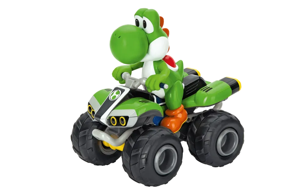 carrera-rc-2-4ghz-nintendo-mario-kart-yoshi-quad-off-road-rc-kart image 1