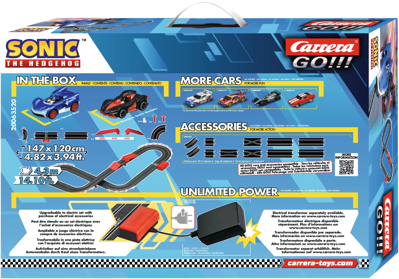 carrera-rc-sonic-the-hedgehog-go-bahn-set-4-3-m-mit-speed-star-vs-dark-reaper image 2