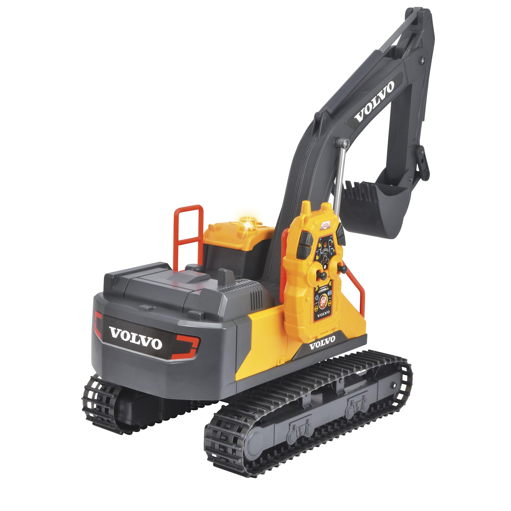 dickie-toys-rc-bagger-volvo-mining-excavator-2-4-ghz-60-cm-gelb-grau image 4