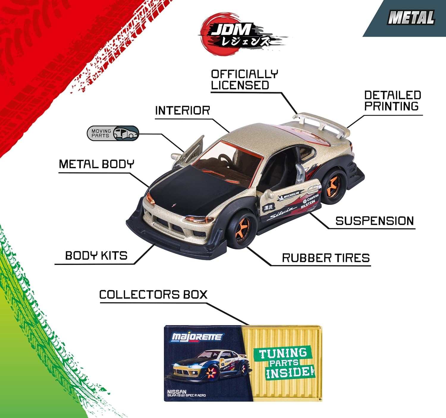 majorette-japan-series-deluxe-einzelauto-1-64-7-5cm-metall-mit-tuning-teil image 4