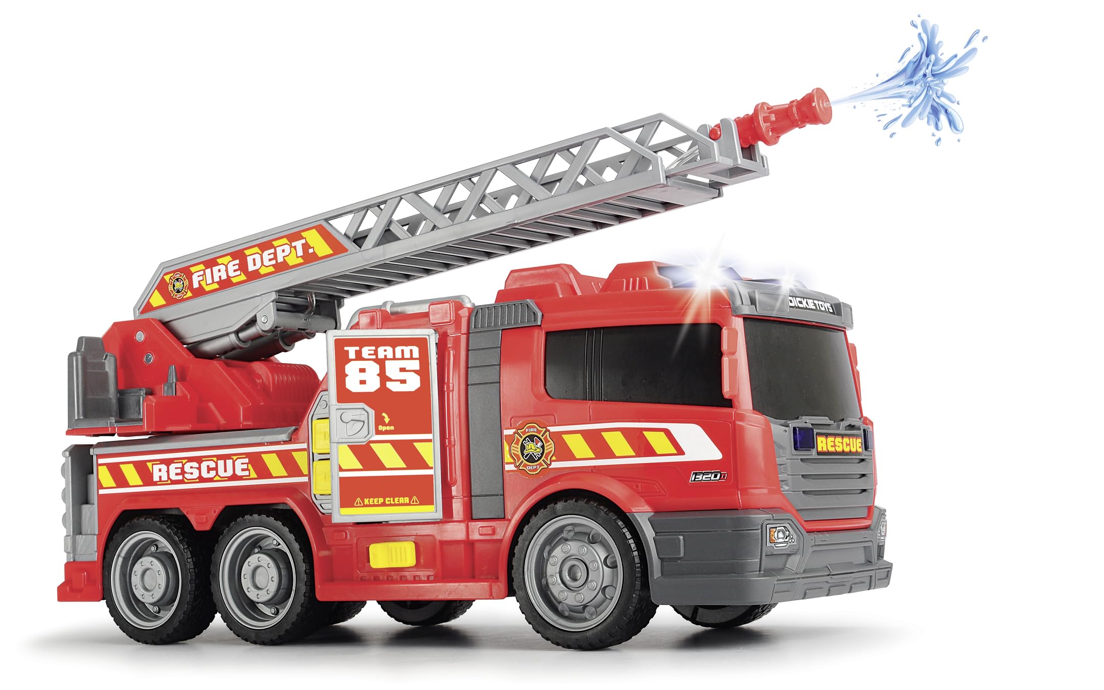 dickie-toys-fire-fighter-feuerwehrauto-mit-wasserspritze-36-cm image 2
