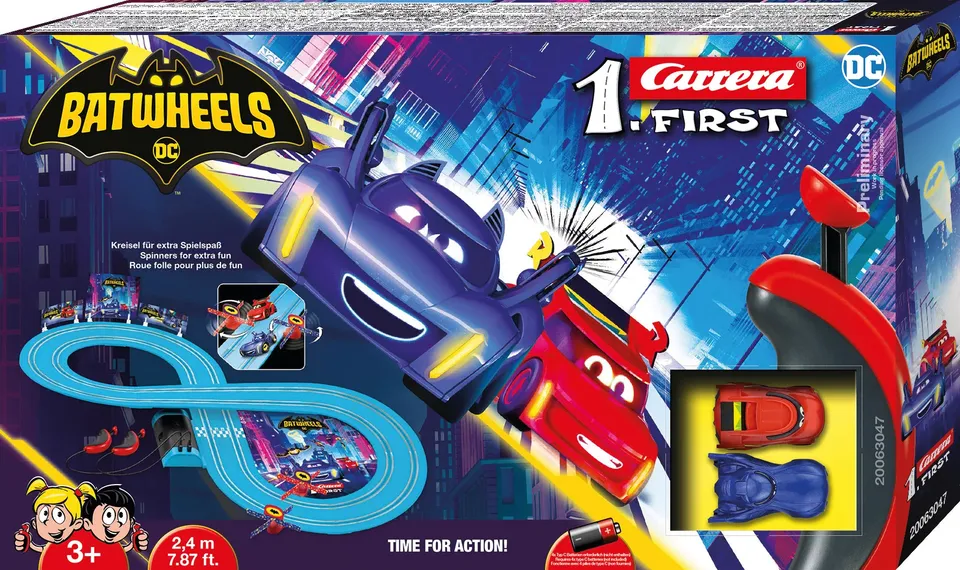 carrera-rc-batwheels-time-for-action-carrera-first-slotcar-rennbahn-set image 1