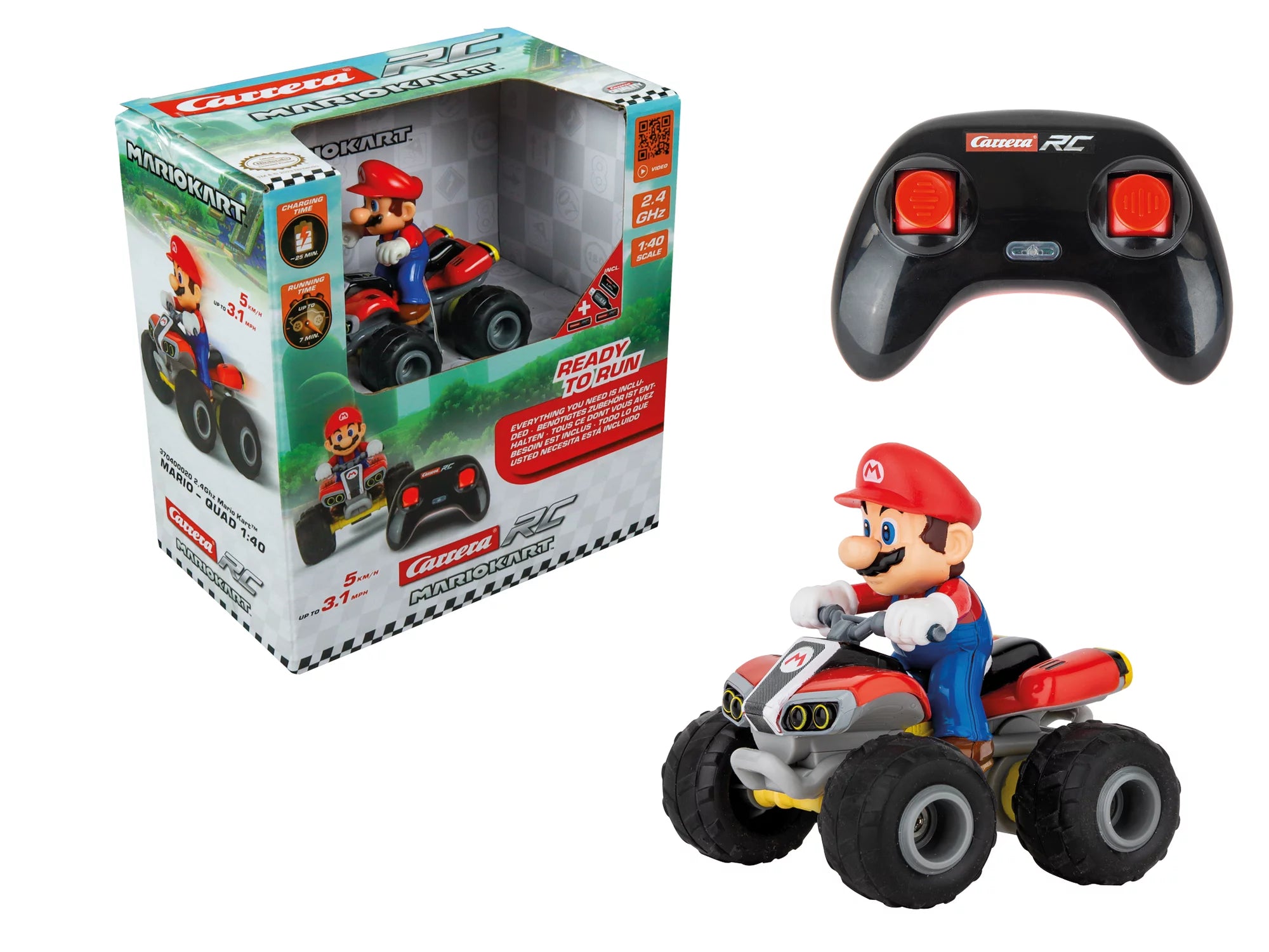 carrera-rc-2-4ghz-mario-kart-mario-quad-ferngesteuert-1-40 image 2