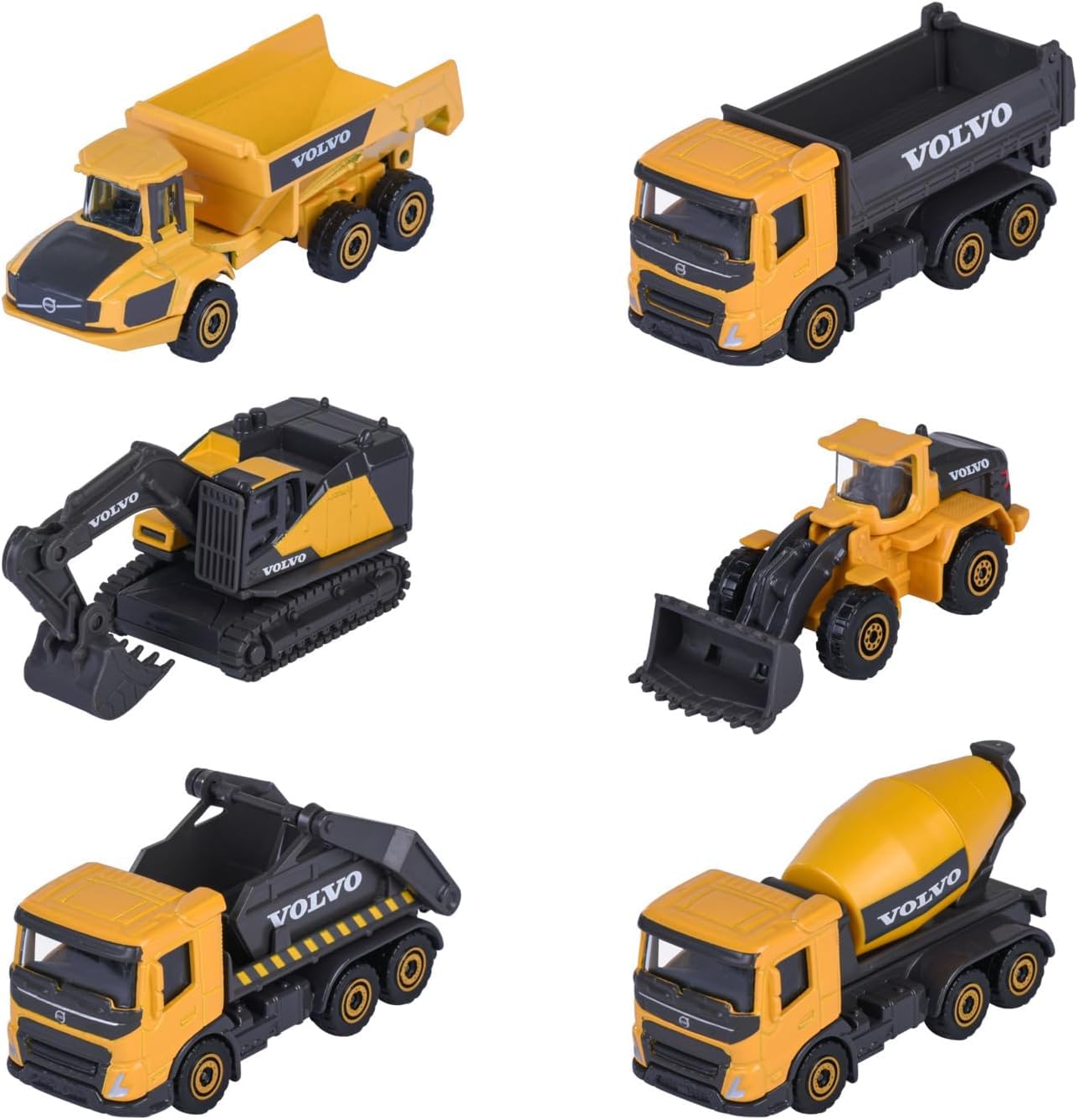 majorette-volvo-construction-3er-set-baufahrzeuge-7-5-cm-metall image 1