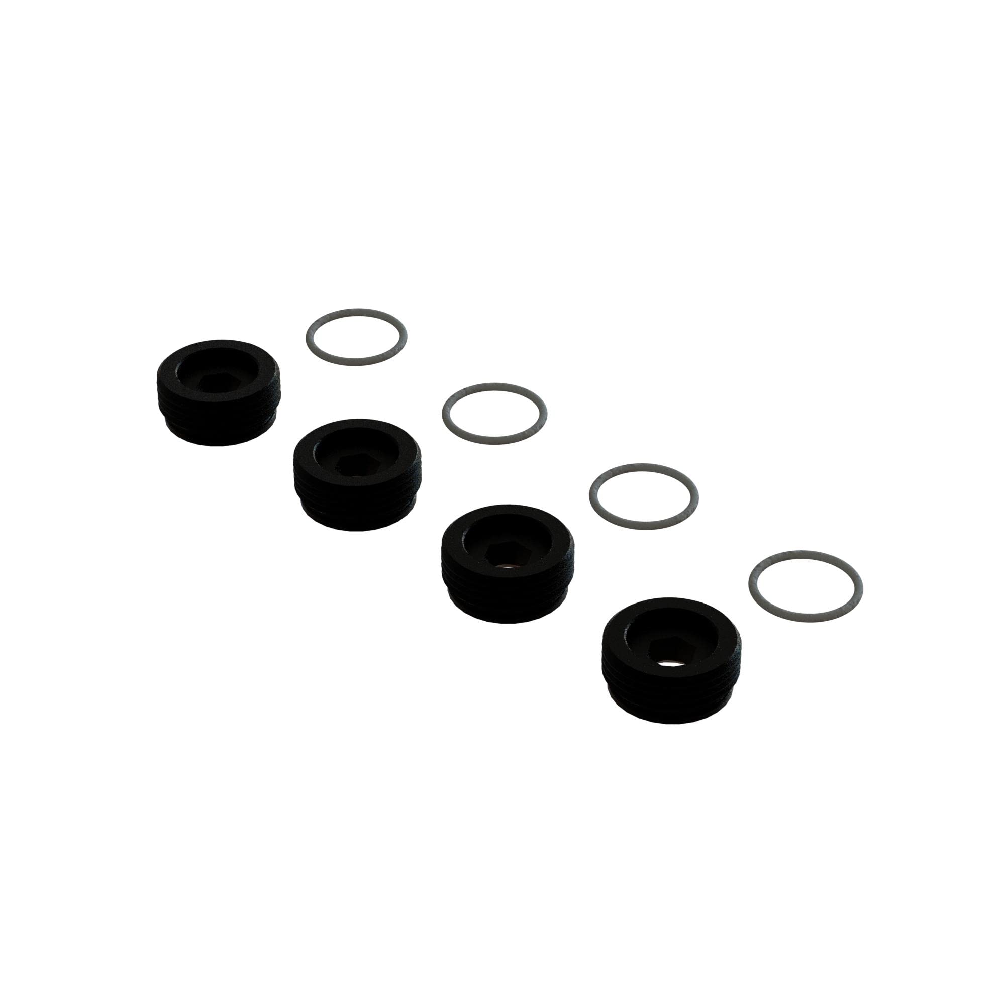 arrma-aluminium-radachsmutter-vorne-schwarz-mit-o-ring-4 image 1