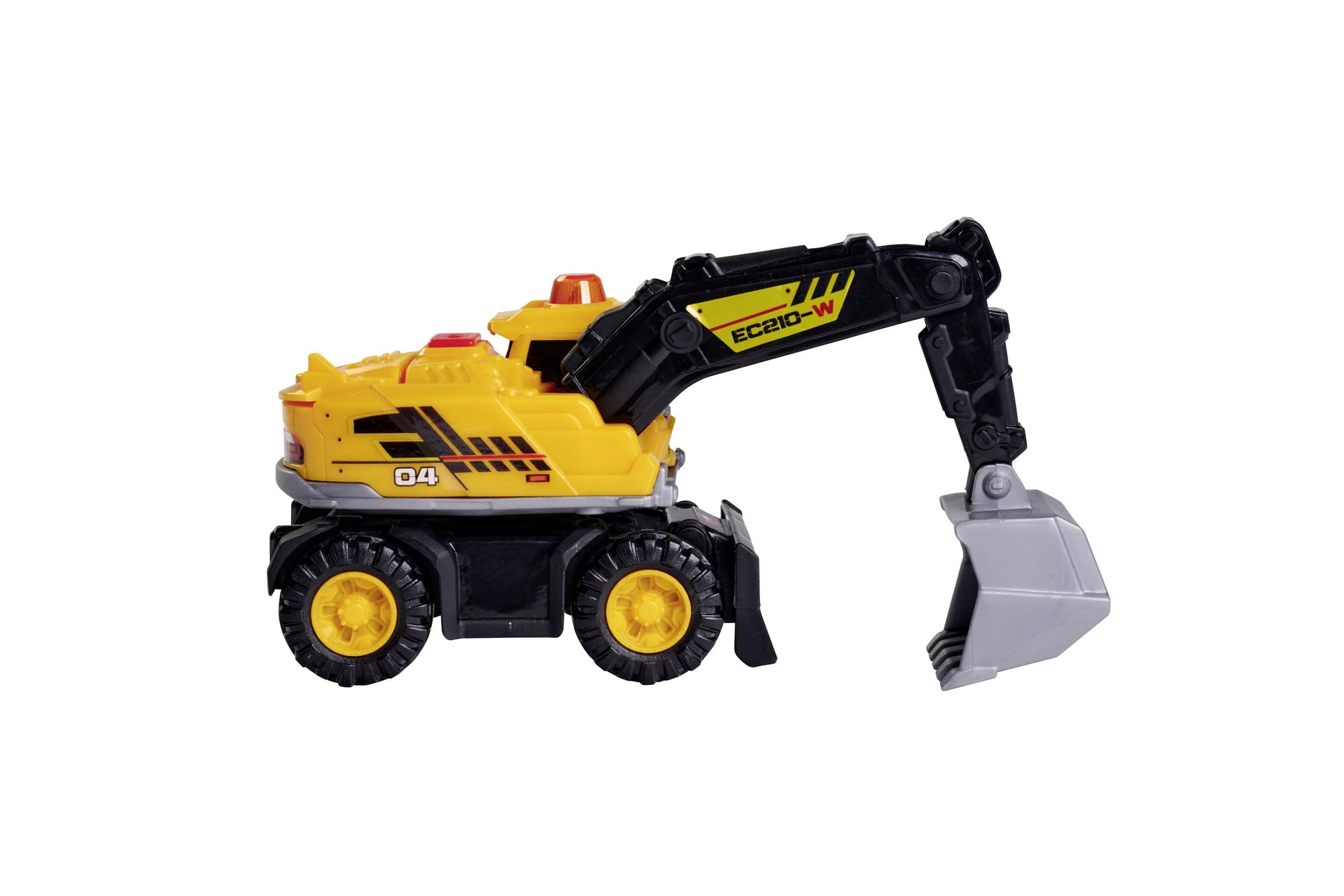 dickie-toys-bagger-schaufelbagger-baustellenfahrzeug-16-cm-gelb image 3