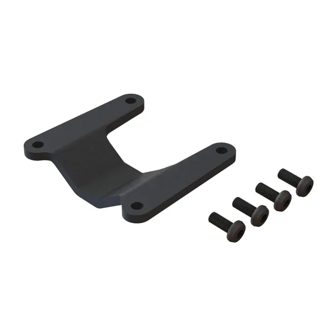 arrma-untere-chassisstrebe-hinten-aluminium-schwarz image 1