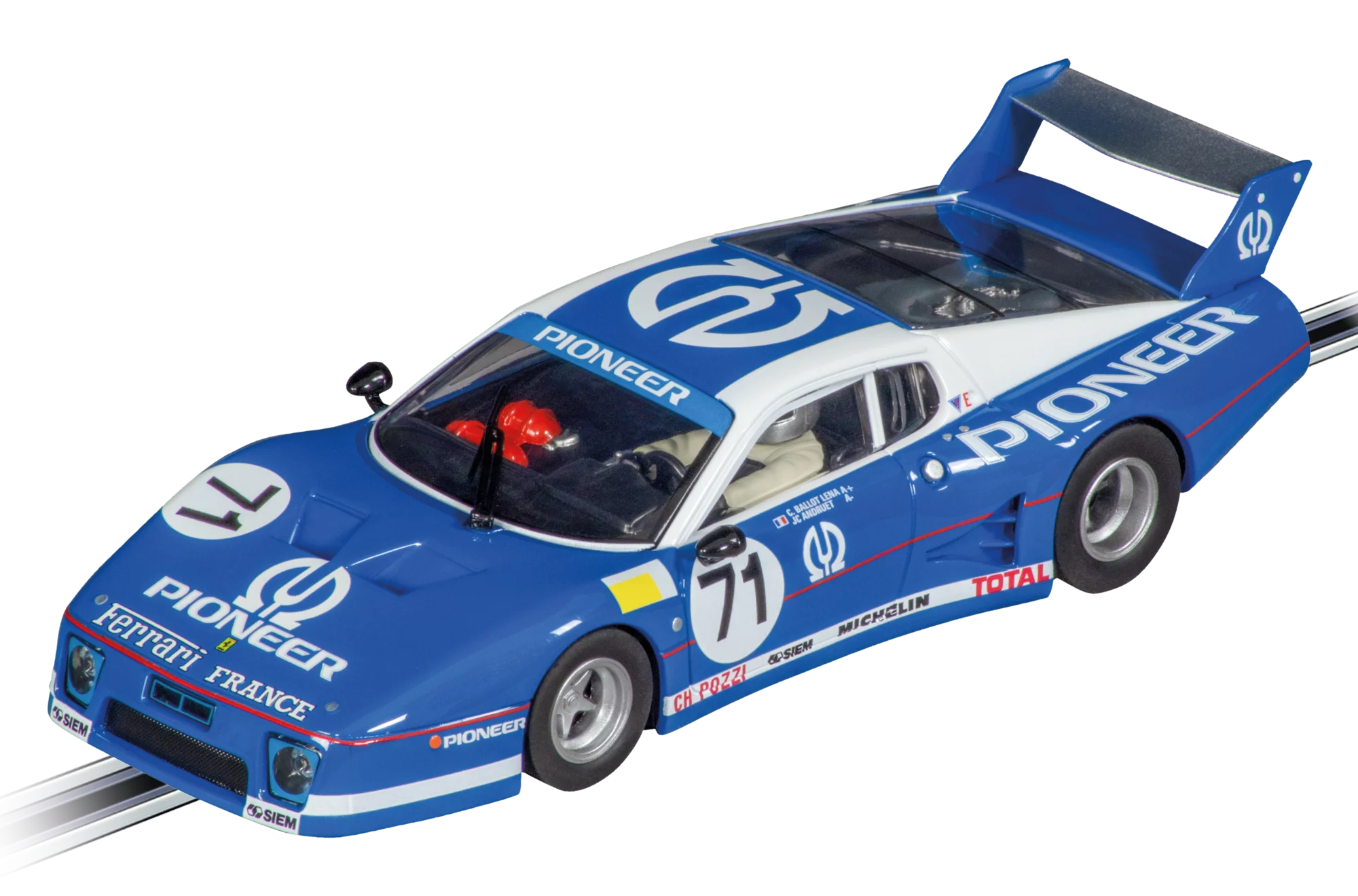 carrera-rc-ferrari-512-bb-lm-c-pozzi-no-71-evolution-slotcar-1-32 image 1