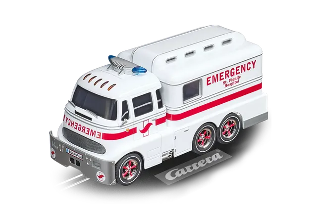 carrera-rc-ambulance-krankenwagen-mit-blaulicht-und-sirene-slotcar-digital-132 image 1
