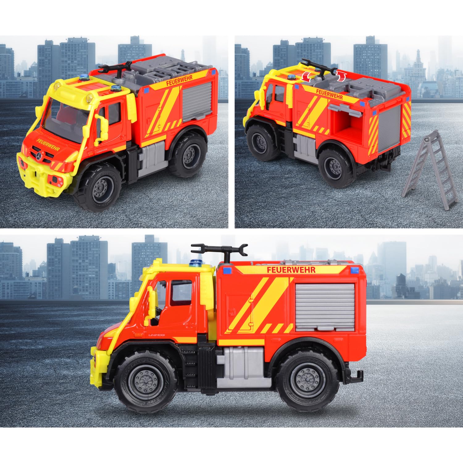 majorette-mercedes-benz-unimog-u530-fire-truck-15-cm-metall image 5