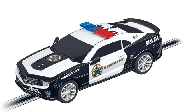 carrera-rc-chevrolet-camaro-zl1-sheriff-carrera-go-polizeiauto-1-43-mit-blinklic image 1