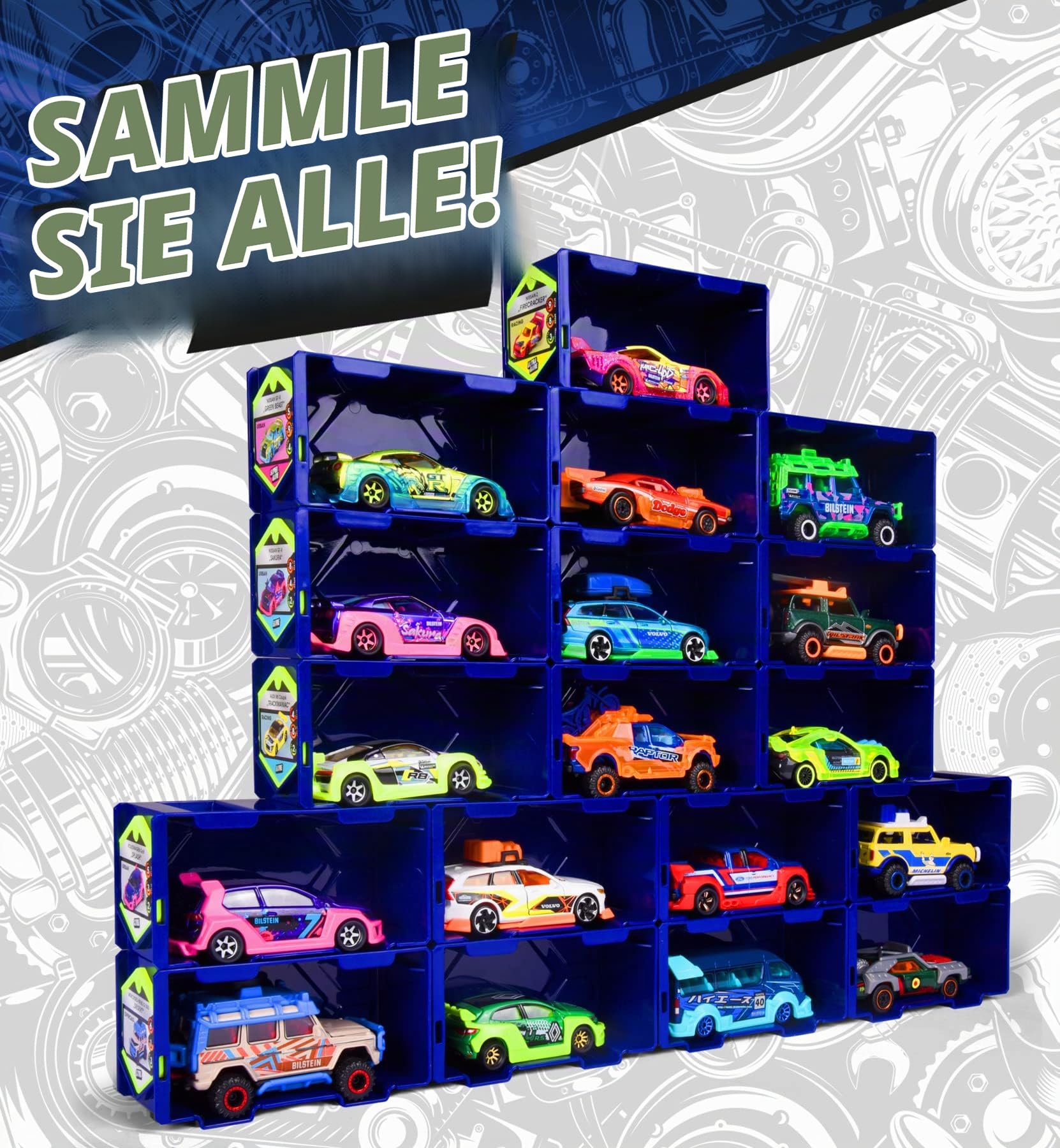 majorette-tune-ups-series-3-neon-tuning-auto-7-5-cm-mit-7-berraschungen image 6