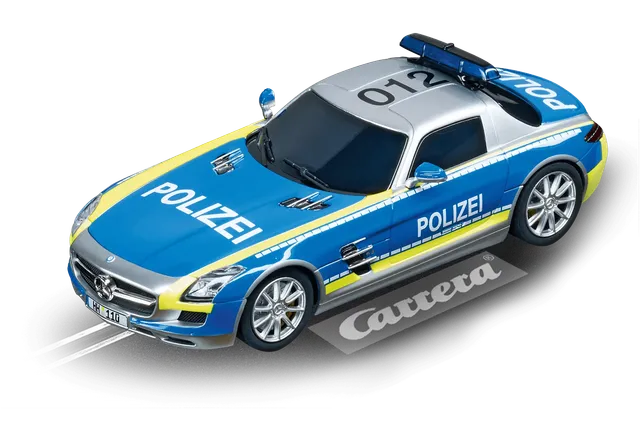 carrera-rc-mercedes-sls-amg-polizei-slotcar-digital-132-1-32 image 1