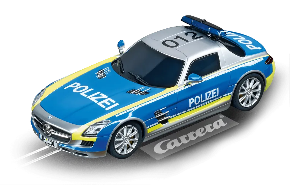 carrera-rc-mercedes-sls-amg-polizei-slotcar-digital-132-1-32 image 1