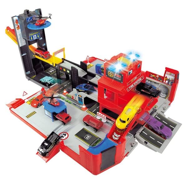 dickie-toys-folding-fire-truck-playset-rot image 3