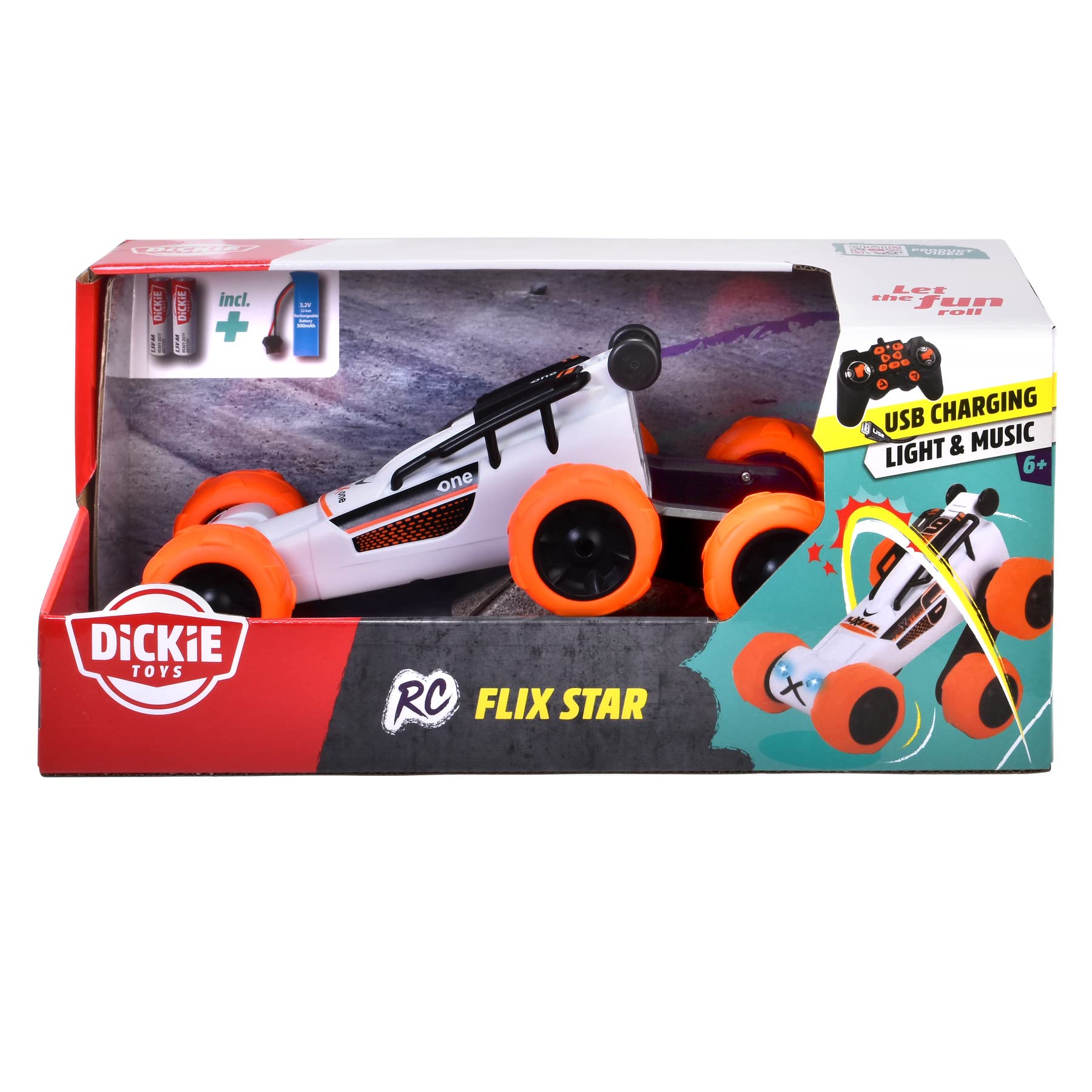 dickie-toys-rc-flix-star-stuntauto-3-kanal-2-4-ghz image 7