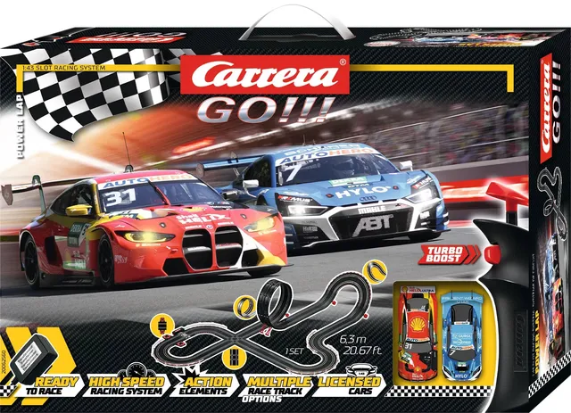 carrera-rc-dtm-power-lap-set-go-mit-bmw-m4-gt3-und-audi-r8 image 1